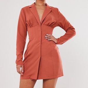 BLAZER DRESS WITH CORSET